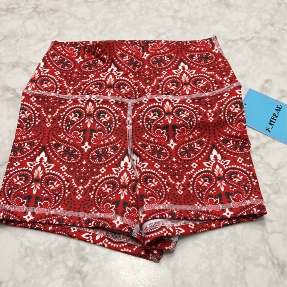 Fleo small THO True High Original shorts Christmas paisley NWT